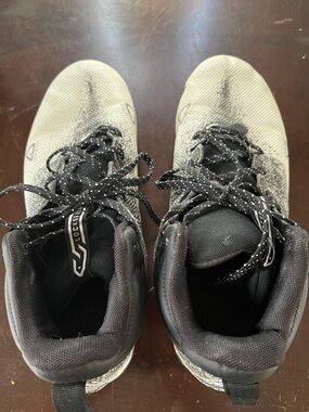 Under Armour Gray and Black football cleats